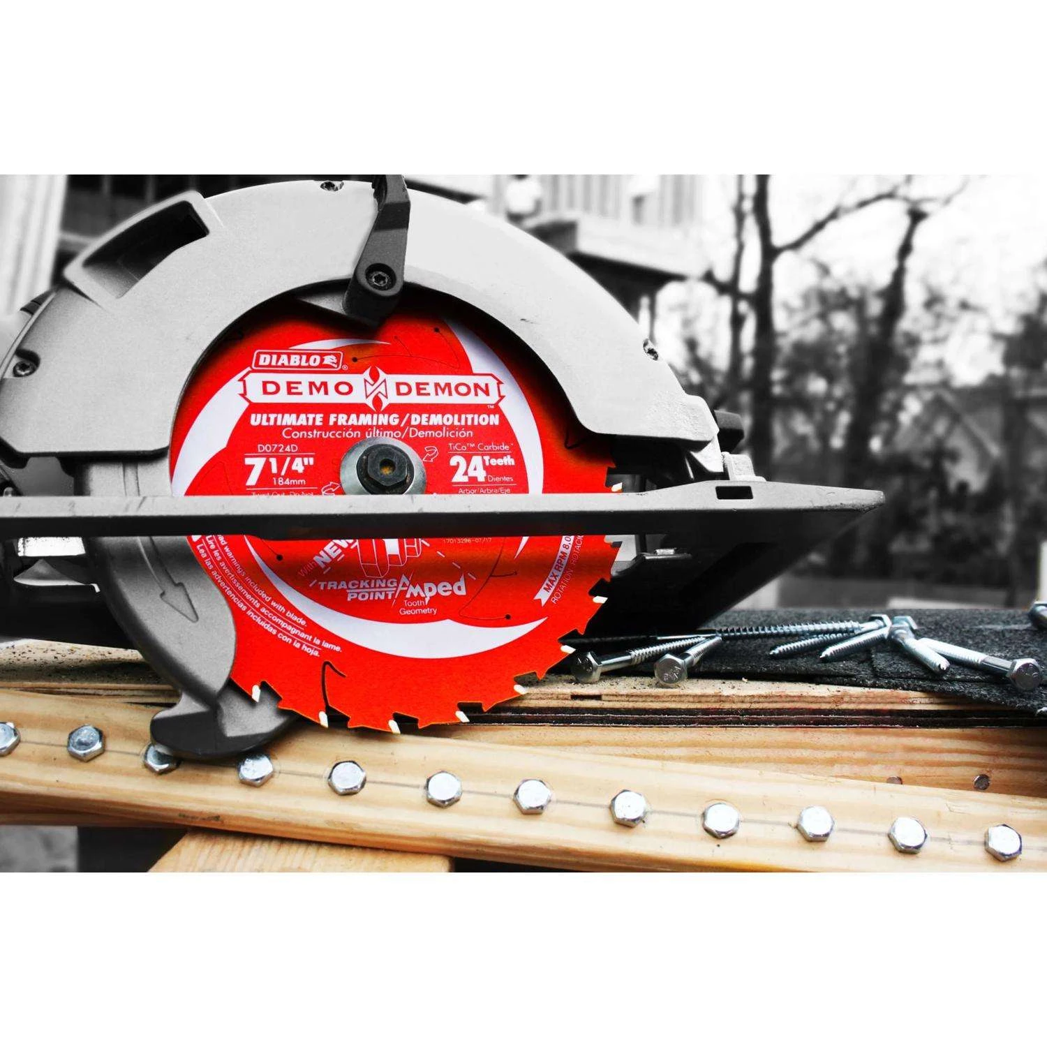 Diablo Demo Demon 7-1/4 In. D X 5/8 In. TiCo Hi-Density Carbide Circular Saw Blade 24 Teeth 1 Pk 5 Diablo Demo Demon 7-1/4 In. D X 5/8 In. TiCo Hi-Density Carbide Circular Saw Blade 24 Teeth 1 Pk - Image 3