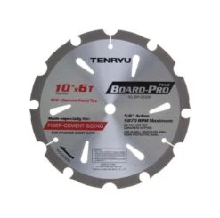Tenryu Board-Pro Plus 10 In. D X 5/8 In. Board Pro Polycrystalline Diamond Saw Blade 6 Teeth 1 Pc