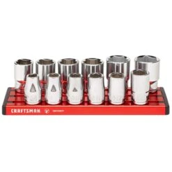 Craftsman V-Series 3/8 In. Drive Metric 6 Point Socket Set 12 Pc