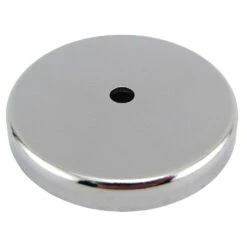 Magnet Source .375 In. L X 2.61 In. W Silver Round Base Magnet 65 Lb. Pull 1 Pc
