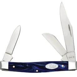 Case Medium Stockman Knife Blue Pearl 1 Pc