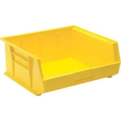 Quantum Storage 16.5 In. W X 7 In. H Tool Storage Bin Polypropylene Yellow