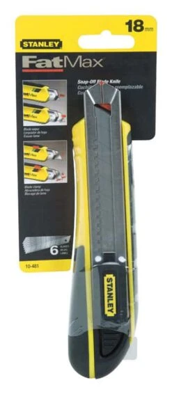 Stanley FatMax 7 In. Retractable Snap-Off Utility Knife Black/Yellow 1 Pk -DeWALT Outlet 66d29b03 3f21 42f8 a31b 4369b821634f