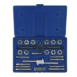 Irwin Hanson High Carbon Steel SAE Tap And Die Set 24 Pc