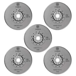 Fein Starlock 3-3/8 In. X 3-3/8 In. L Bi-Metal Saw Blades 5 Pk