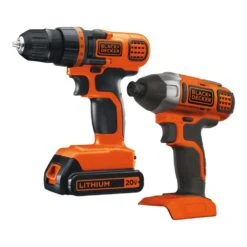 Black & Decker Black+Decker 20V MAX Cordless Brushed 2 Tool Drill/Driver And Impact Driver Kit