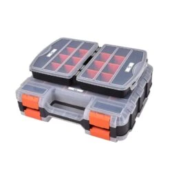 Home Plus 12 In. W X 8 In. H Storage Organizer Plastic 3 Compartments Black