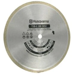 Husqvarna Tacti-Cut Dri Disc 10 In. D X 5/8 In. Diamond Continuous Rim Diamond Saw Blade 1 Pk