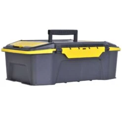 Stanley Click 'N Connect 19 In. Tool Box Black