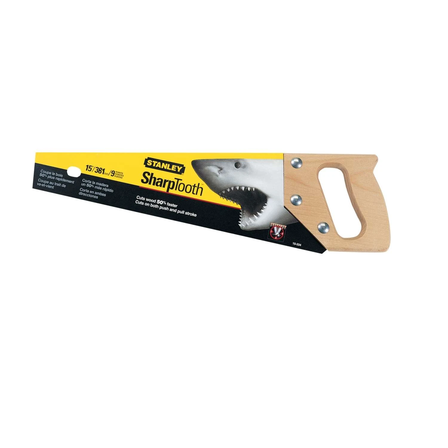Stanley SharpTooth 15 In. Carbon Steel Specialty Hand Saw 9 TPI 1 Pc 4 Stanley SharpTooth 15 In. Carbon Steel Specialty Hand Saw 9 TPI 1 Pc - Image 2