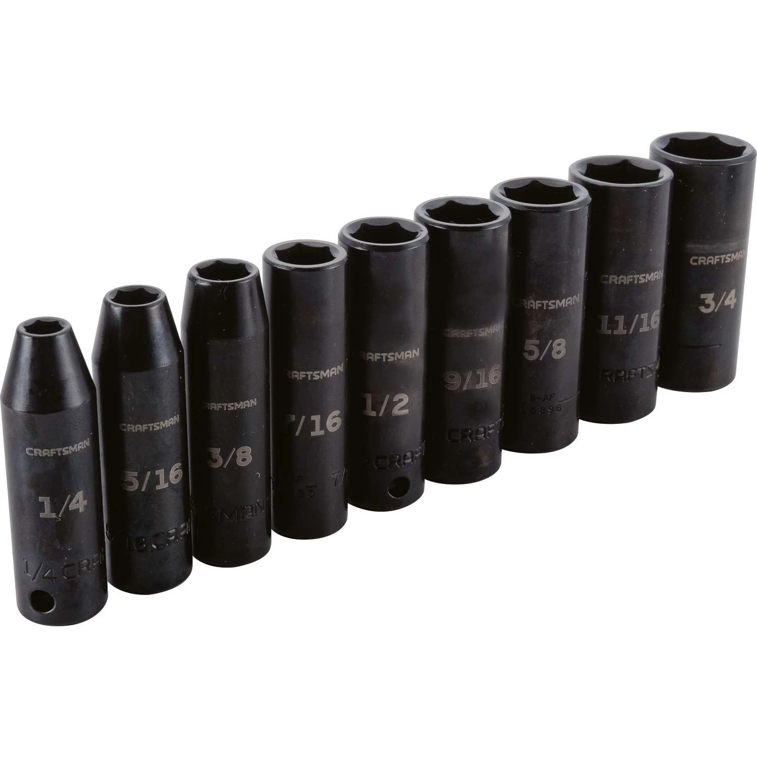 Craftsman 3/8 In. Drive SAE 6 Point Deep Impact Socket Set 9 Pc 3 Craftsman 3/8 In. Drive SAE 6 Point Deep Impact Socket Set 9 Pc