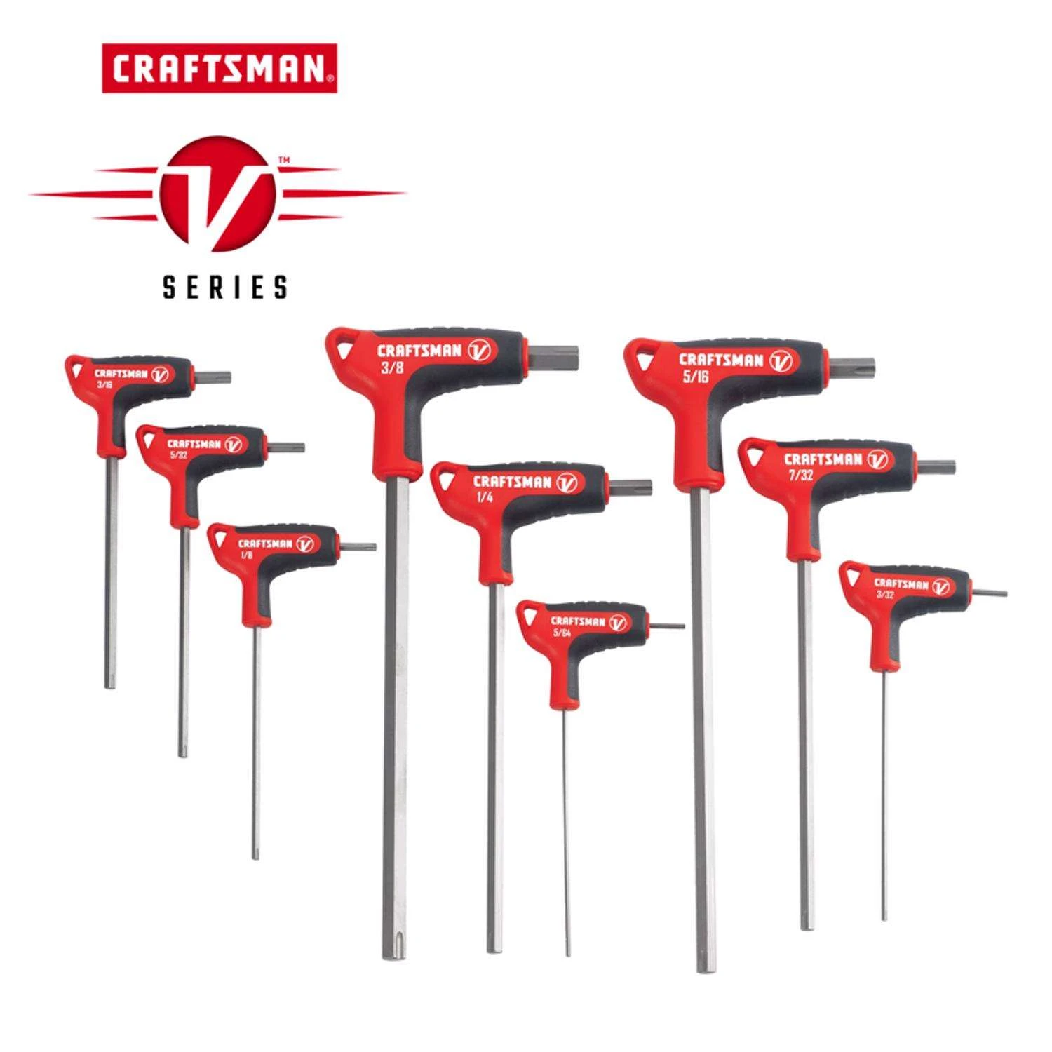 Craftsman V-Series X-Tract Technology SAE T-Handle Hex Key Set 9 Pc 4 Craftsman V-Series X-Tract Technology SAE T-Handle Hex Key Set 9 Pc - Image 2