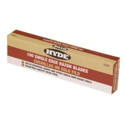 Hyde 1-9/16 In. Steel Single Edge Razor Razor Blade 3/4 In. L 100 Pk