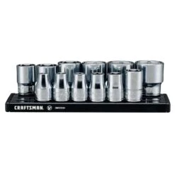 Craftsman V-Series 3/8 In. Drive SAE 6 Point Socket Set 12 Pc