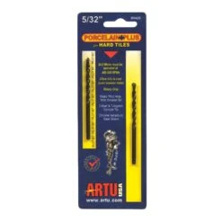 ARTU Porcelain Plus 5/32 In. X 3-1/8 In. L Tungsten Carbide Tipped Glass And Tile Bit Set Straight S