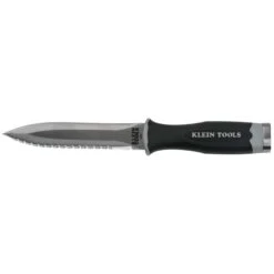 Klein Tools 10-25/32 In. Serrated Duct Knife Black 1 Pk