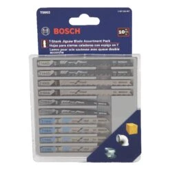 Bosch High Carbon Steel T-Shank Jig Saw Blade Set Assorted TPI 10 Pk