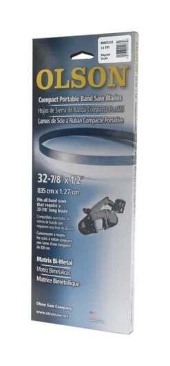 Olson 32.88 In. L X 1/2 In. W Bi-Metal Portable Band Saw Blade 14 TPI 3 Pk
