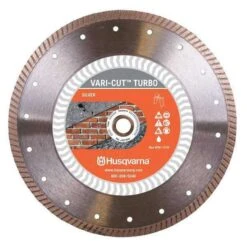 Husqvarna Vari-Cut Turbo 7 In. D X 5/8 And 7/8 In. Steel Diamond Saw Blade