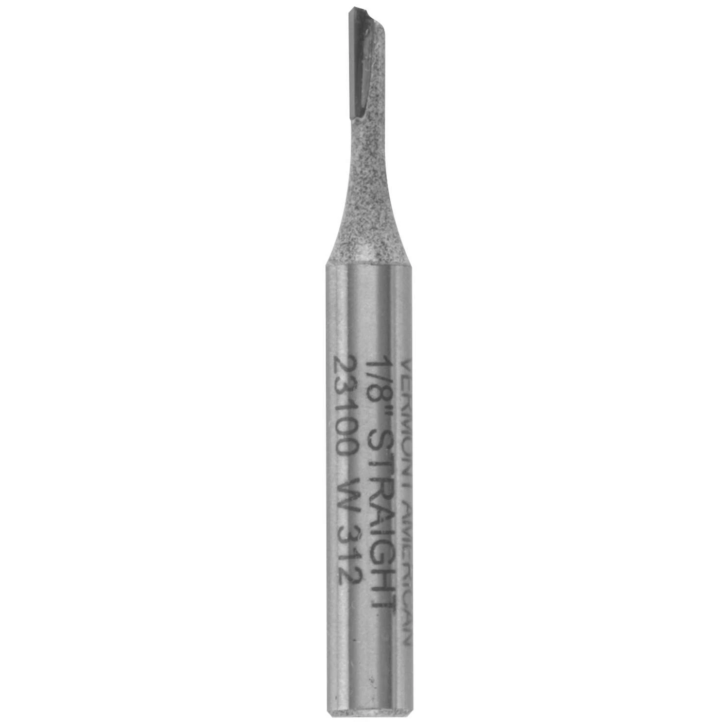 Vermont American 1/4 In. D X 1/8 X 5/16 In. X 2 In. L Carbide Tipped 1-Flute Straight Router Bit 4 Vermont American 1/4 In. D X 1/8 X 5/16 In. X 2 In. L Carbide Tipped 1-Flute Straight Router Bit - Image 2