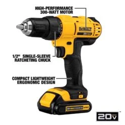 DeWalt 20V MAX Cordless Brushed 2 Tool Compact Drill And Impact Driver Kit -DeWALT Outlet 87431a2f 1bce 4870 a37d 2343fe91c156