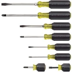 Klein Tools Cushion-Grip Screwdriver Set 8 Pc