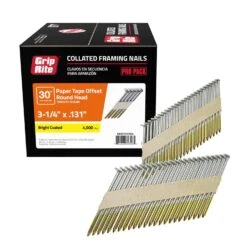 Grip-Rite 3-1/4 In. Angled Strip Bright Framing Nails 30 Deg 4000 Pk -DeWALT Outlet 8b992b7b c028 4141 b8cc 8304f8265ff8