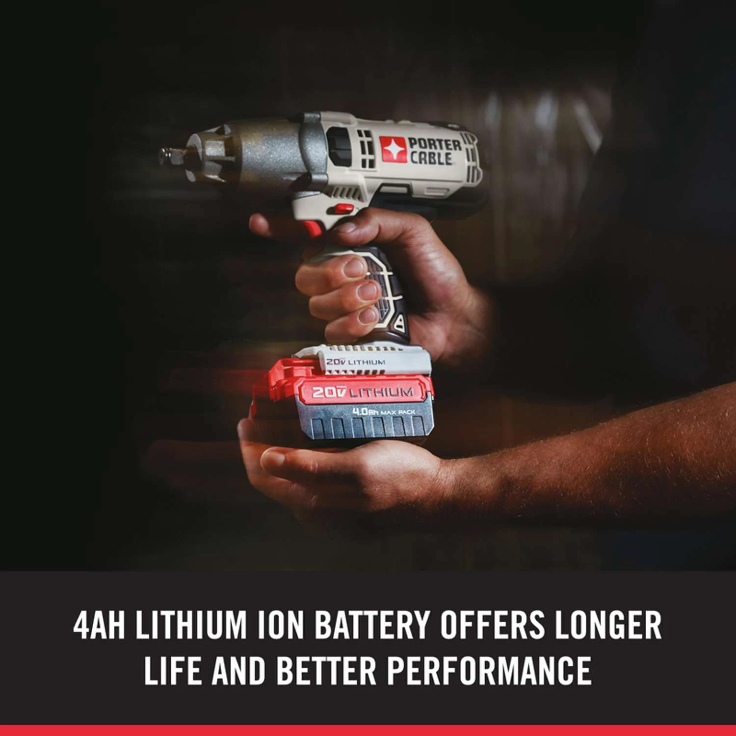 Porter Cable 20V 1/2 In. Cordless Brushed Impact Wrench Kit (Battery & Charger) 8 Porter Cable 20V 1/2 In. Cordless Brushed Impact Wrench Kit (Battery & Charger) - Image 6