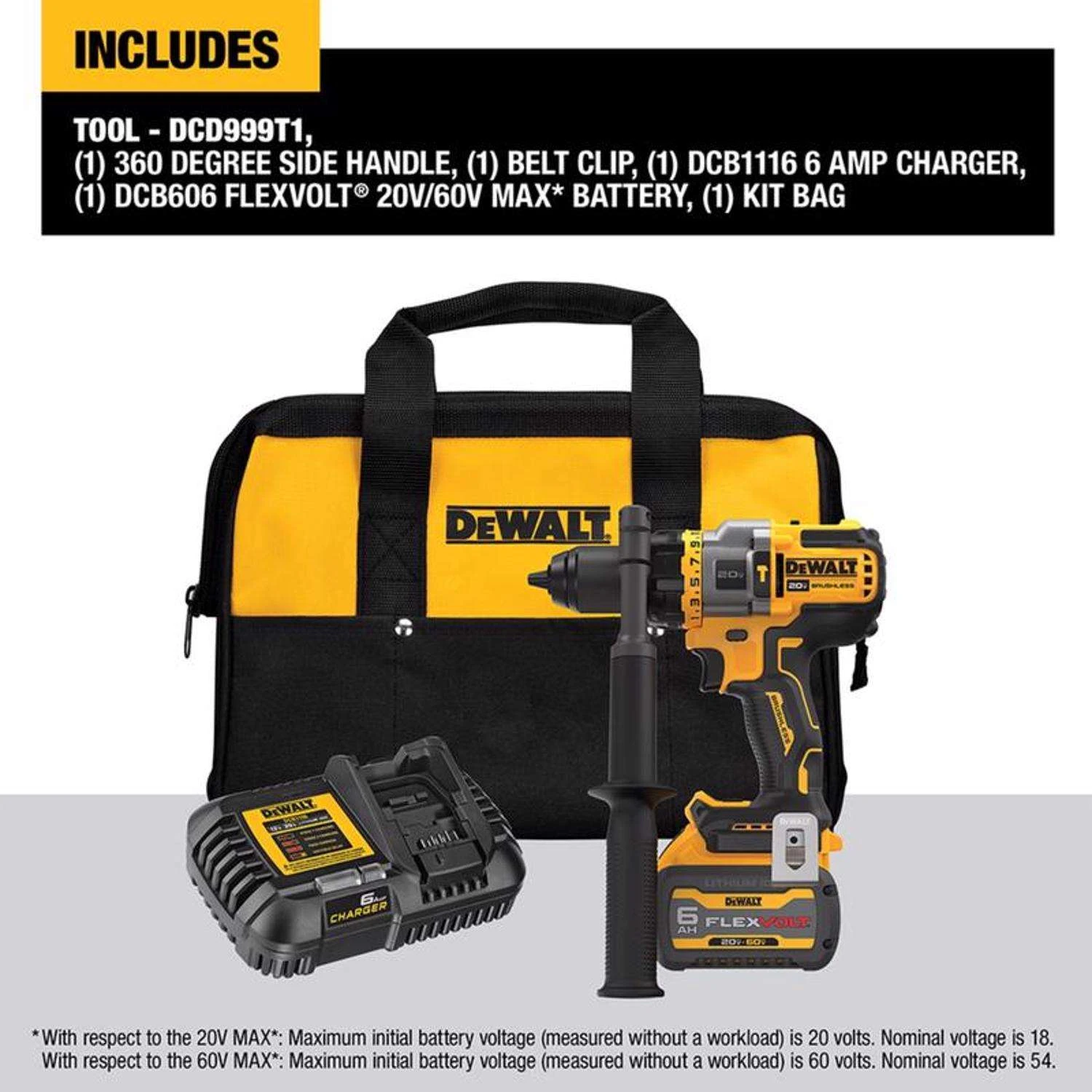DeWalt 20V MAX 1/2 In. Brushless Cordless Hammer Drill/Drive Kit (Battery & Charger) 4 DeWalt 20V MAX 1/2 In. Brushless Cordless Hammer Drill/Drive Kit (Battery & Charger) - Image 2
