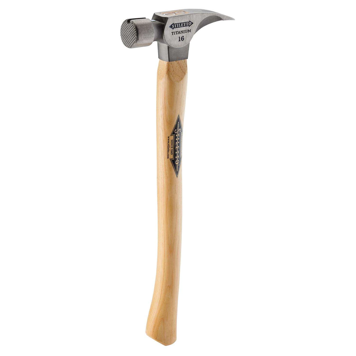 Stiletto 16 Oz Milled Face Framing Hammer 18 In. Hickory Handle 3 Stiletto 16 Oz Milled Face Framing Hammer 18 In. Hickory Handle