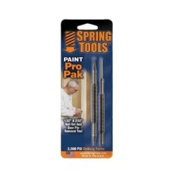 Spring Tools Paint Pro Pak 1/32 And 2/32 In. Hammerless Nail Set And Door Pin Removal Tool 2 Pc