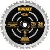 DeWalt 7-1/4 In. D X 5/8 In. Carbide Saw Blade 24 Teeth 1 Pk -DeWALT Outlet 9db7ac9c cd39 4d4e 8b07 06b74693349b