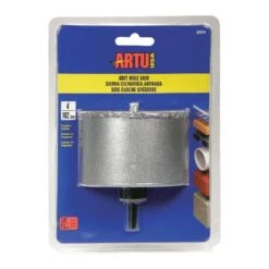 ARTU 4 In. Carbide Grit Hole Saw Arbor 1 Pc