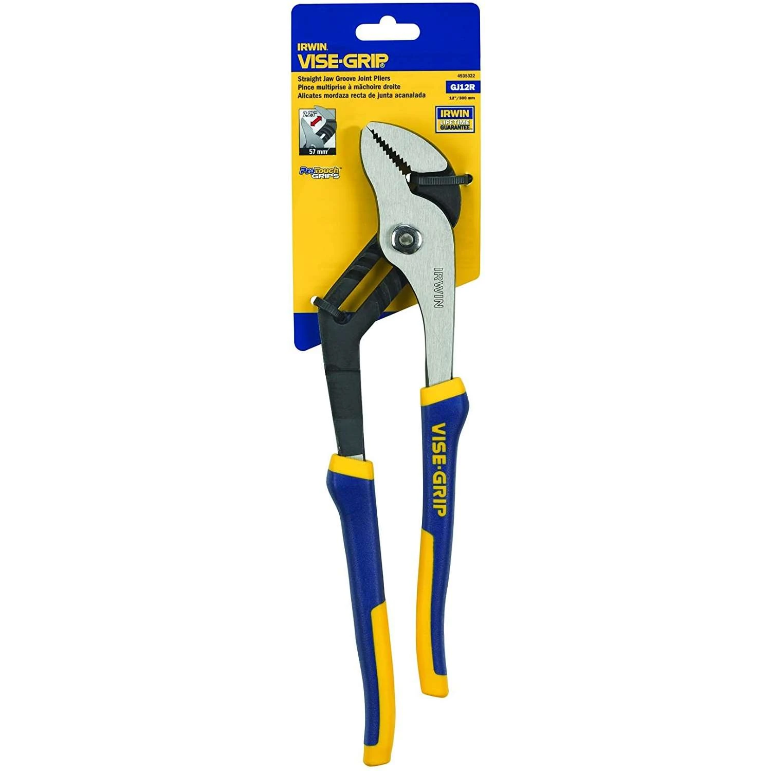 Irwin Vise-Grip 12 In. Nickel Chrome Steel Straight Jaw Groove Joint Pliers 4 Irwin Vise-Grip 12 In. Nickel Chrome Steel Straight Jaw Groove Joint Pliers - Image 2