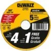 DeWalt 4-1/2 In. D X 7/8 In. Fiberglass Cut-Off Wheel 5 Pc
