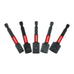 Diablo 2-9/16 In. L Black Oxide Magnetic Nut Setter Set 5 Pc