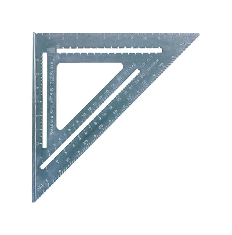 Swanson 12.25 In. L X .875 In. H Aluminum Speed Square 3 Swanson 12.25 In. L X .875 In. H Aluminum Speed Square