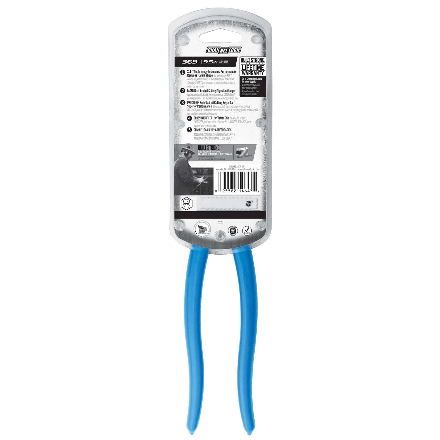 Channellock XLT 9-1/2 In. Carbon Steel Linesman Pliers 6 Channellock XLT 9-1/2 In. Carbon Steel Linesman Pliers - Image 4