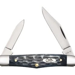 Case Pocket Worn Half Whittler Knife Gray 1 Pc