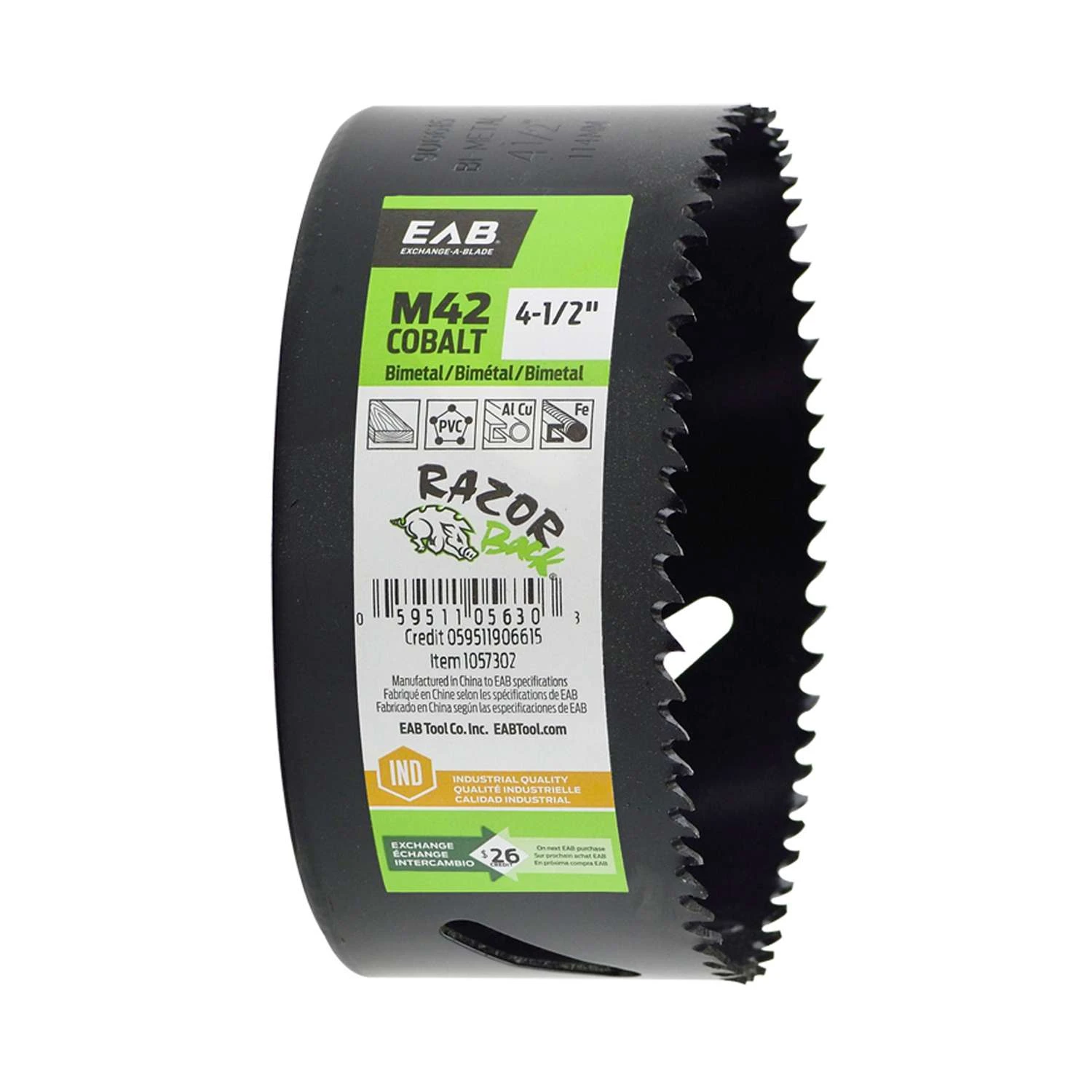 Exchange-A-Blade 4-1/2 In. Bi-Metal Hole Saw 1 Pk 3 Exchange-A-Blade 4-1/2 In. Bi-Metal Hole Saw 1 Pk