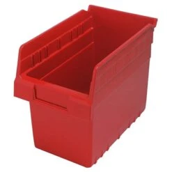Quantum Storage Store Max 6-5/8 In. W X 8 In. H Storage Bin Polypropylene Red