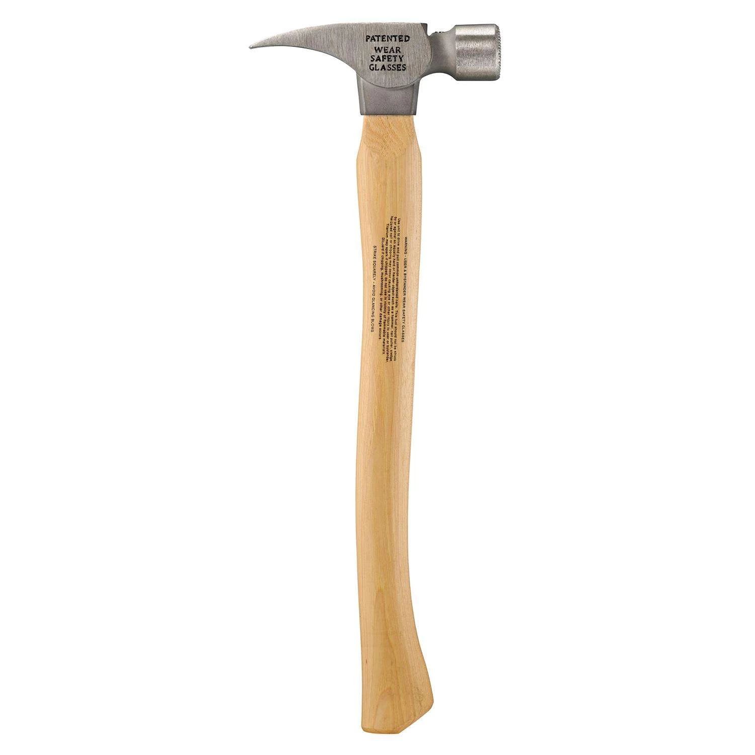 Stiletto 16 Oz Milled Face Framing Hammer 18 In. Hickory Handle 5 Stiletto 16 Oz Milled Face Framing Hammer 18 In. Hickory Handle - Image 3