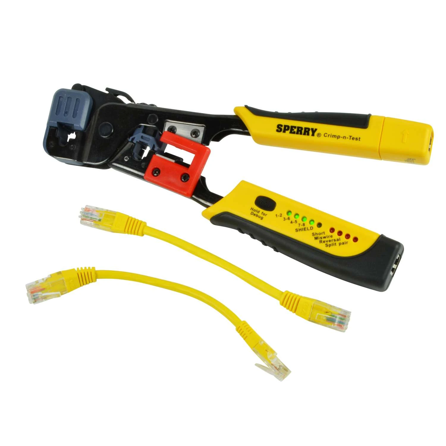 Sperry 8 In. Crimping Tool With Tester Yellow 1 Pk 3 Sperry 8 In. Crimping Tool With Tester Yellow 1 Pk