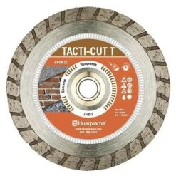 Husqvarna Tacti-Cut Dri Disc 4 In. D X 7/8 In. Steel Turbo Diamond Saw Blade 1 Pk