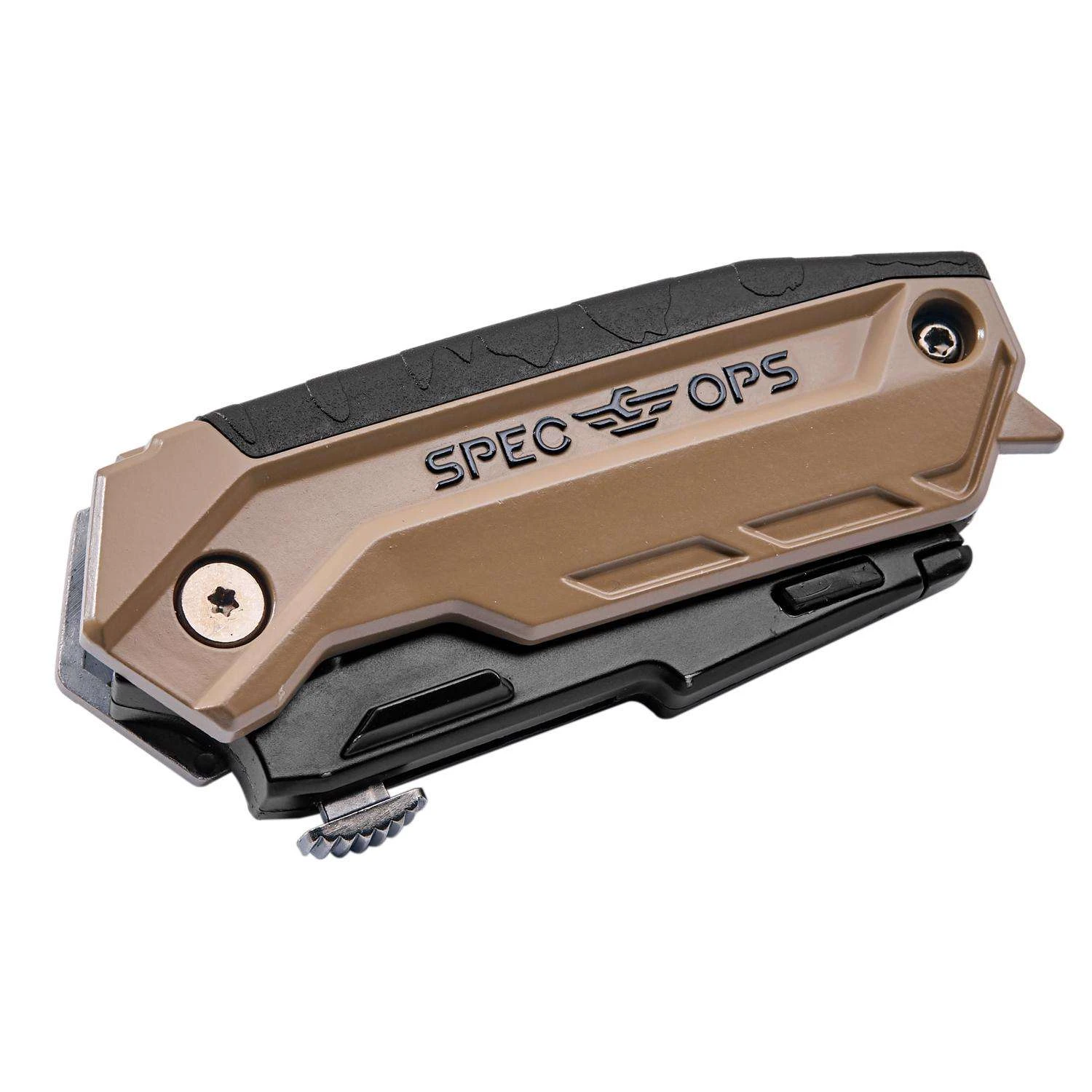 Spec Ops 6.25 In. Folding Utility Knife Black/Tan 1 Pc 5 Spec Ops 6.25 In. Folding Utility Knife Black/Tan 1 Pc - Image 3