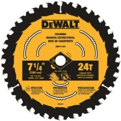 DeWalt 7-1/4 In. D X 5/8 In. Tungsten Carbide Circular Saw Blade 24 Teeth 3 Pk -DeWALT Outlet bb25dca4 2e8d 471d a595 04f93c8c4a24