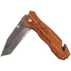 P. Graham Dunn Wishin' I Was Fishin' Pocket Knife Brown 1 Pc