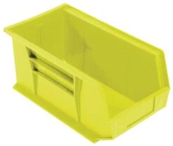 Quantum Storage 8-1/4 In. W X 6-3/4 In. H Tool Storage Bin Polypropylene 1 Compartments Yellow