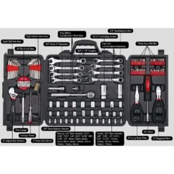 Apollo Tools 1 In. X 1/4 And 3/8 In. Drive Metric And SAE 6 Point Mechanic's Tool Set 101 Pc -DeWALT Outlet be0d07c2 e1e1 45d4 9527 6e98a0c6624b