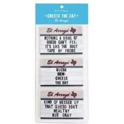 El Arroyo 9 In. L X 4 In. W Cheese The Day Button Magnets 3 Pc